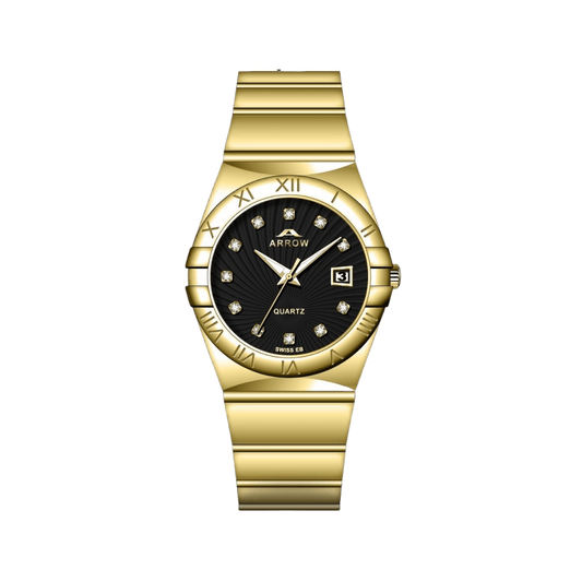 Arrow Luxury Men’s Analog Display With Date | Stainless Steel Strap | With Color Variations (5908)-KYAMSTORE