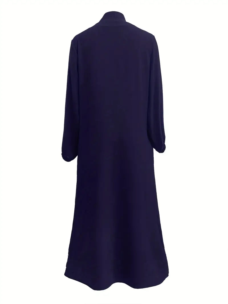 Women'S Middle East Muslim Turkey Dubai Solid Color Casual Dress | Delivery: 7 to 10 business days | Limited stocks available | Hurry before Sold Out