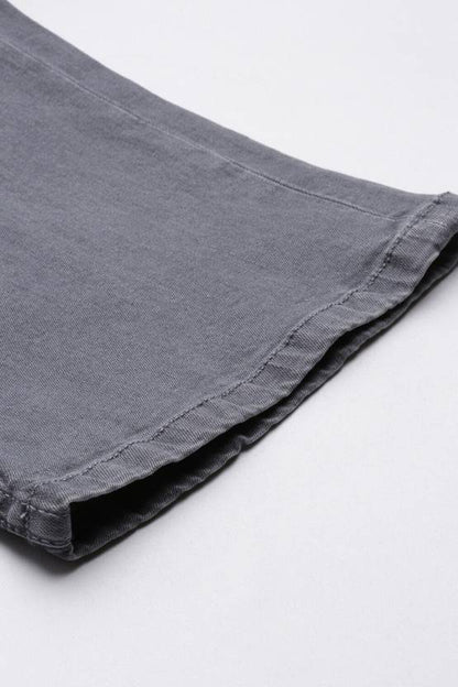 Men Regular Mid Rise Grey Jeans-KYAMSTORE