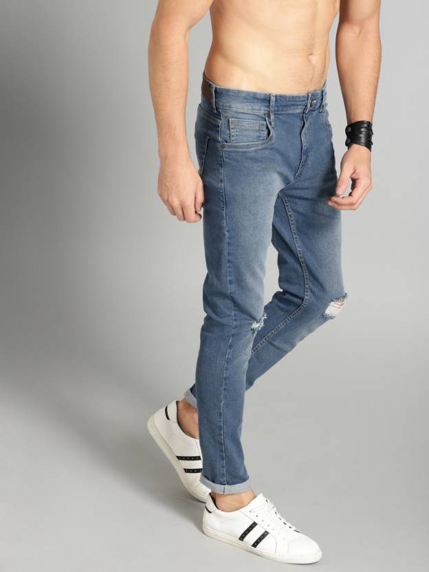 Men Regular Mid Rise Blue Jeans-KYAMSTORE