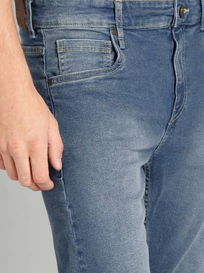 Men Regular Mid Rise Blue Jeans-KYAMSTORE