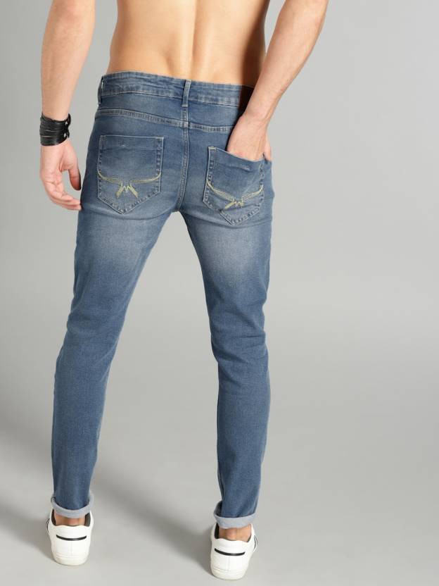 Men Regular Mid Rise Blue Jeans-KYAMSTORE