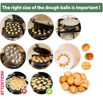 16-Cavity Non-Stick Baking Pan with Wooden Handles | Delivery: 7 to 10 business days | Limited stocks available