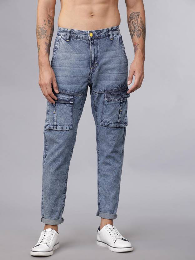 Men Regular Mid Rise Blue Jeans-KYAMSTORE