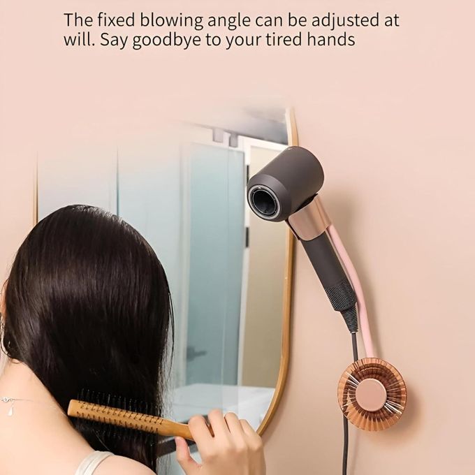 Rotating Adjustable Hands Free ABS Wall Mount Hair Dryer Holder | Limited stocks available