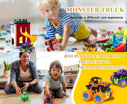 4pcs Friction-Powered Monster Trucks for Kids | Delivery: 7 to 10 business days | Limited stocks available | Hurry before Sold Out