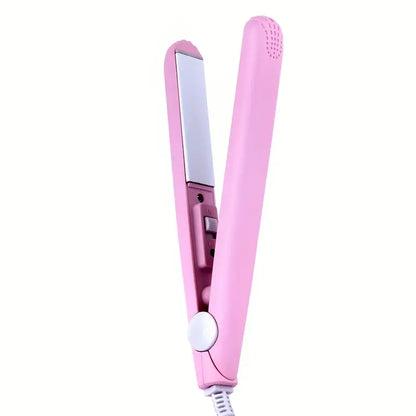 Portable Mini Hair Straightener with Pink Accents | Delivery: 2 to 6 business days | Limited stocks available | Hurry before Sold Out