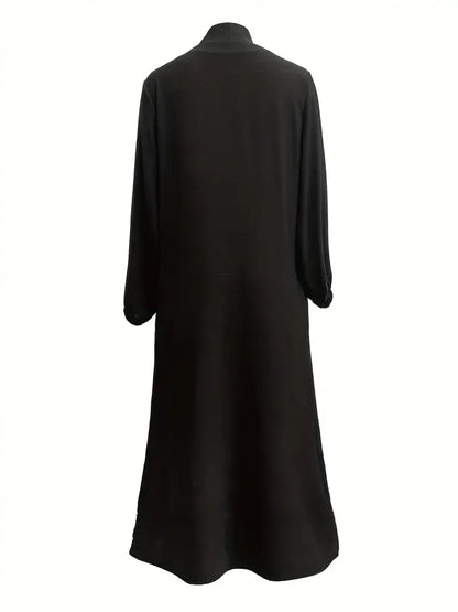 Women'S Middle East Muslim Turkey Dubai Solid Color Casual Dress | Delivery: 7 to 10 business days | Limited stocks available | Hurry before Sold Out