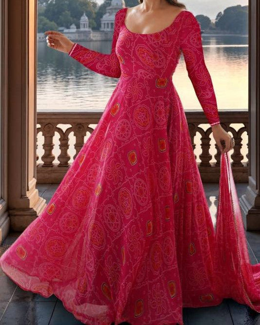 Women Georgette Dupatta Set-KYAMSTORE