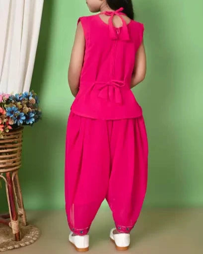 Girls Festive & Party Kurta and Dhoti Pant Set-KYAMSTORE