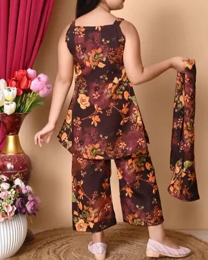 Girls Festive & Party Kurta, Pyjama & Dupatta Set-KYAMSTORE