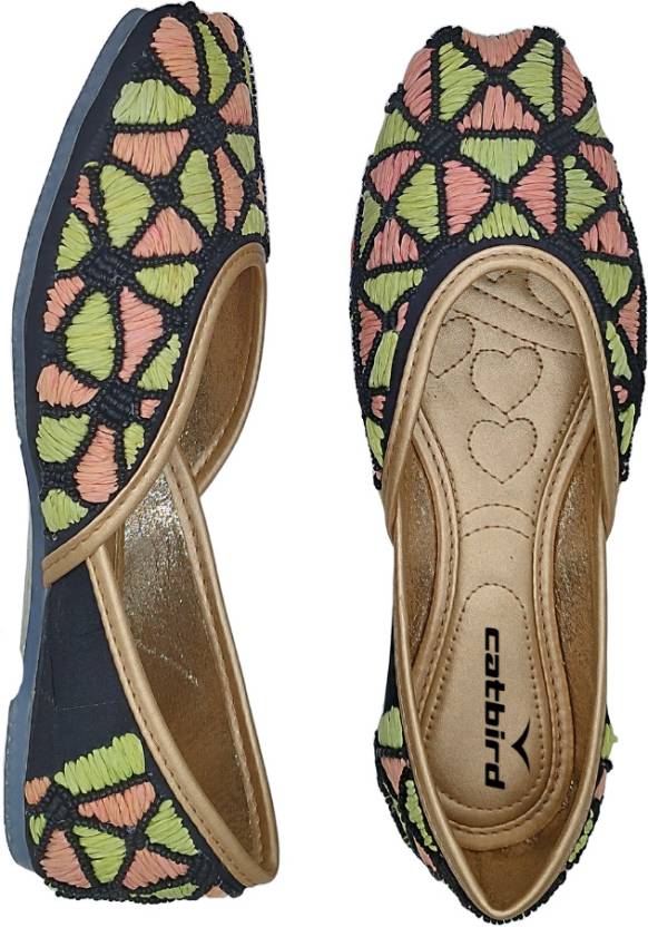 Women Stylish Handmade Embroidery Jutti Bellies For Women-KYAMSTORE