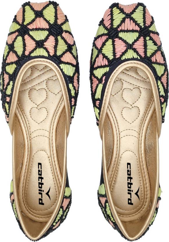Women Stylish Handmade Embroidery Jutti Bellies For Women-KYAMSTORE