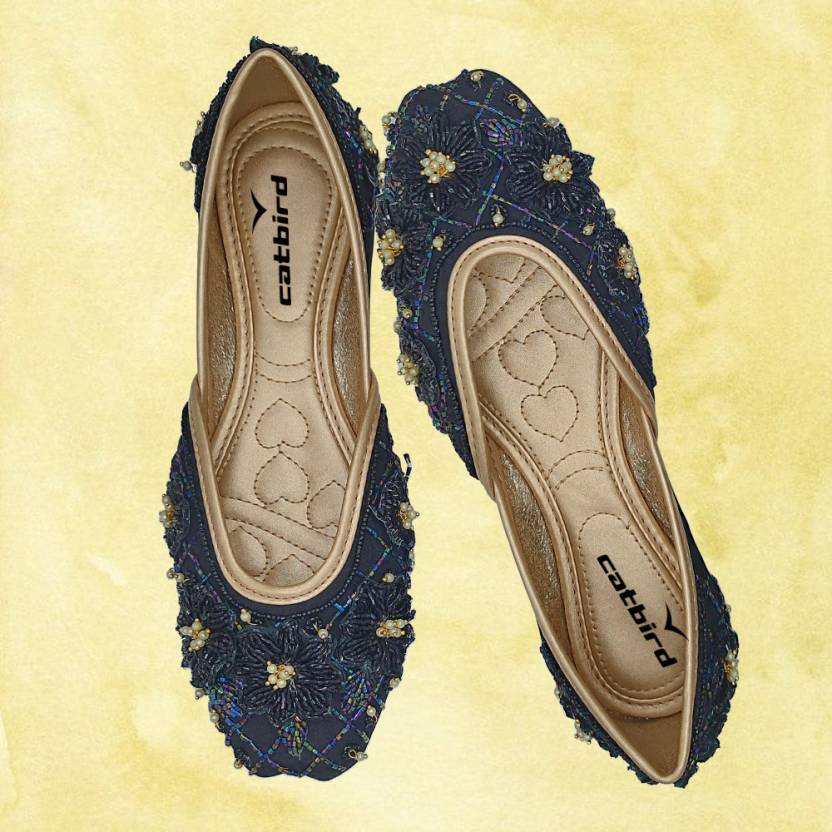 Women Stylish Handmade Embroidery Jutti Bellies For Women-KYAMSTORE