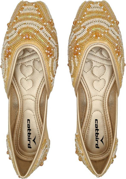 Women Stylish Handmade Embroidery Jutti Bellies For Women-KYAMSTORE