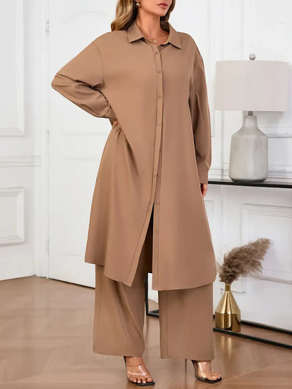 Plus Size Women's Casual Top and Pants Set | Delivery: 7 to 10 business days | Limited stocks available