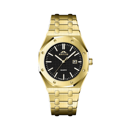Arrow Luxury Watch For Men | Analog Display With Date | Stainless Steel Strap | With Color Variations (5907)-KYAMSTORE