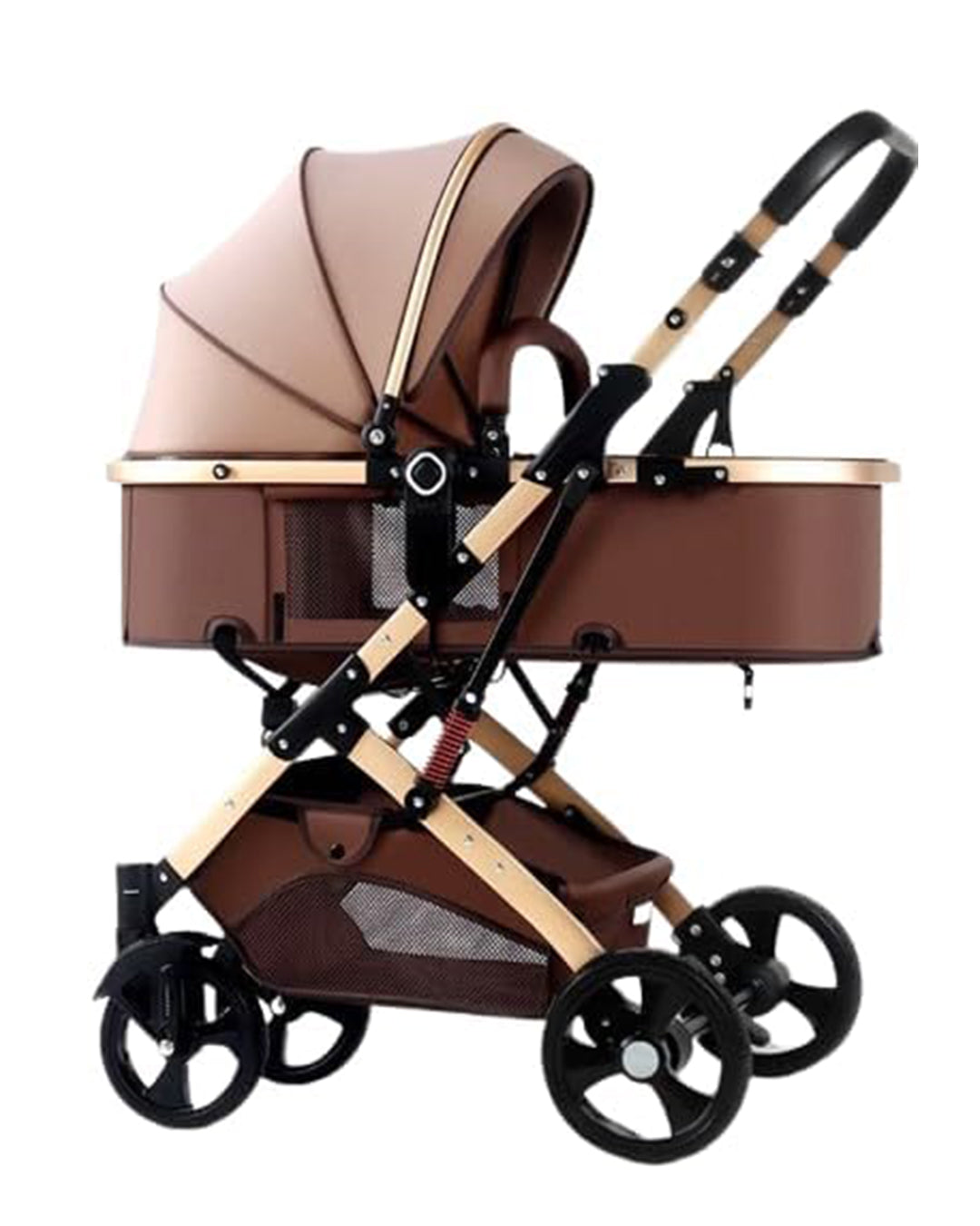 Ultra Lightweight Infant Trolley Stroller | Folding Portable Baby Carriage with Umbrella