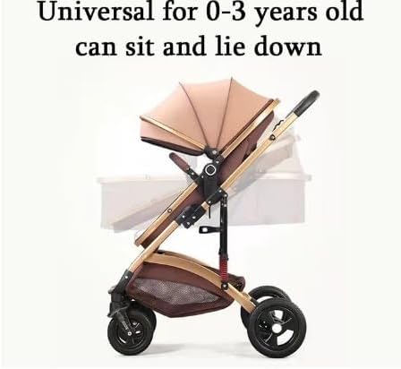 Ultra Lightweight Infant Trolley Stroller | Folding Portable Baby Carriage with Umbrella