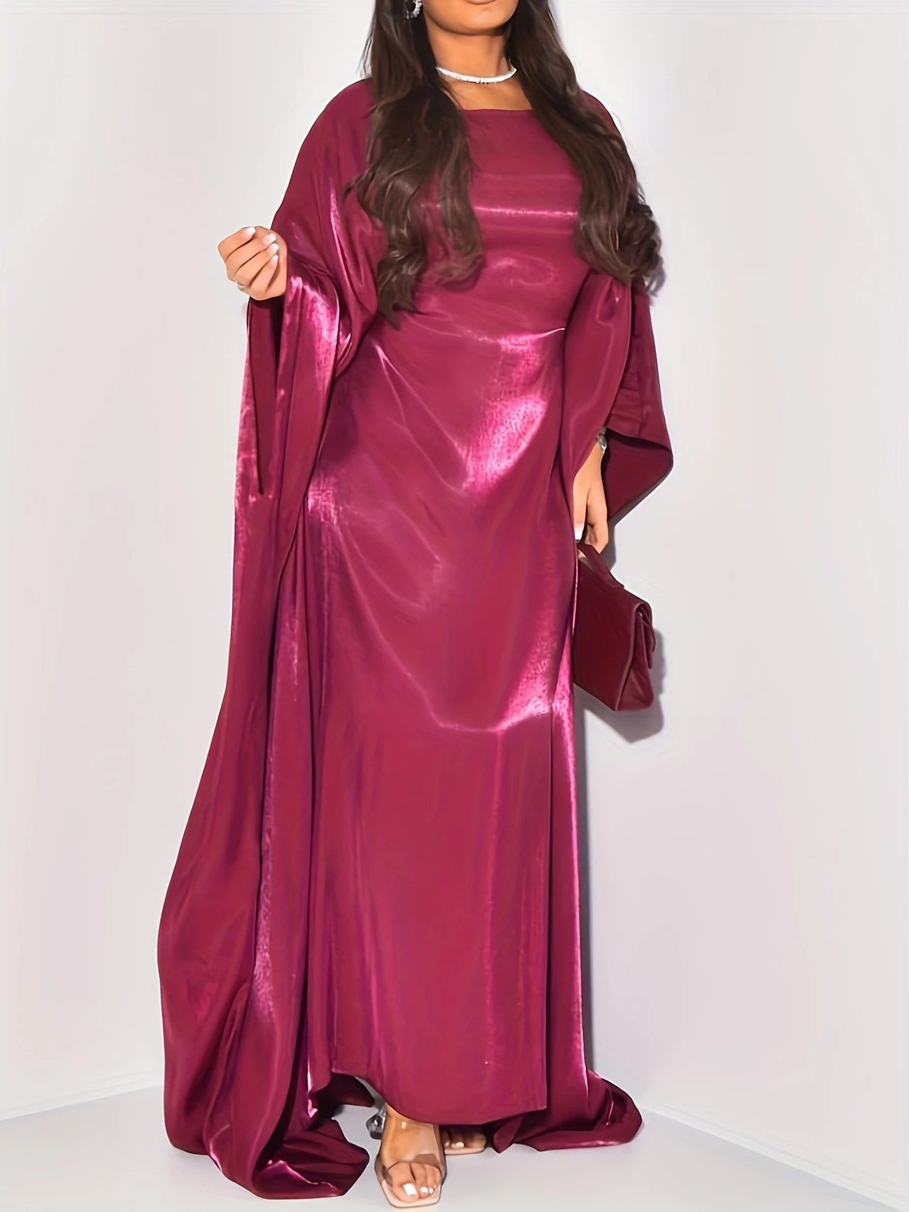 Elegant Middle Eastern Glitter Abaya | Delivery: 7 to 10 business days | Limited stocks available | Hurry before Sold Out