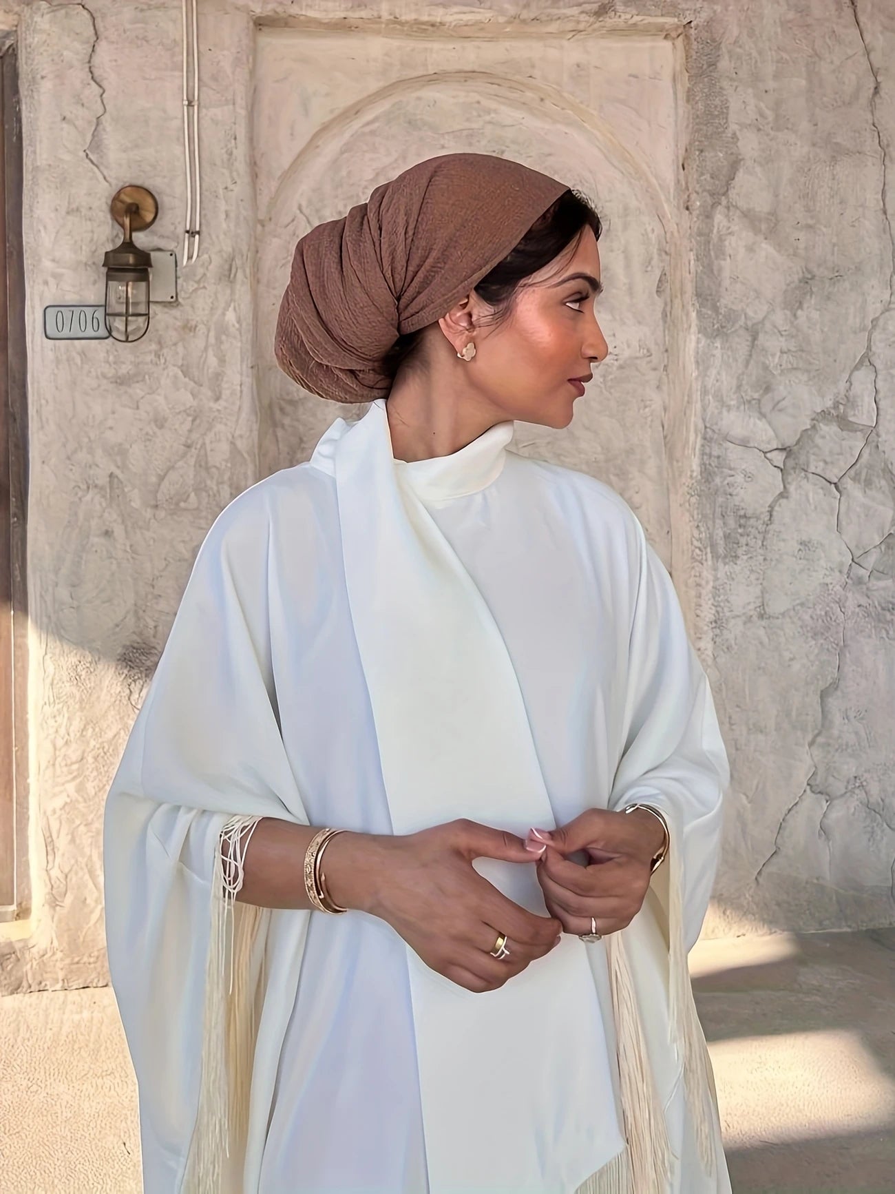 Elegant Muslim Batwing Tassel Kaftan Dress | Delivery: 7 to 10 business days | Limited stocks available | Hurry before Sold Out