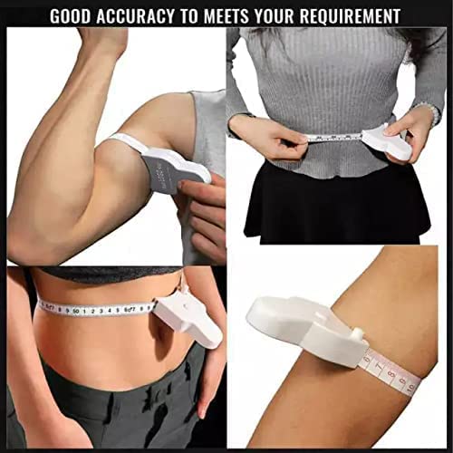 Body Tape Measure, Waist Tape Measure, Body Fat Measuring Tape White, 150CM Handle