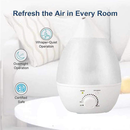 Cool Mist Humidifier for Bedroom