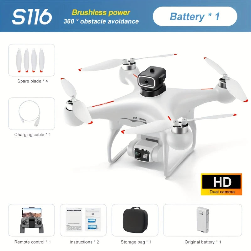 New S116 Brushless Light stream RC Drone | Delivery: 7 to 10 business days | Limited stocks available