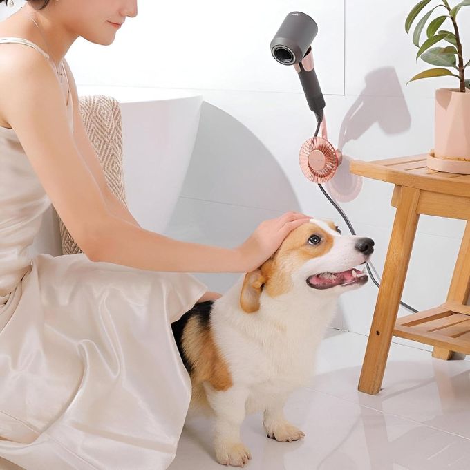 Rotating Adjustable Hands Free ABS Wall Mount Hair Dryer Holder | Limited stocks available