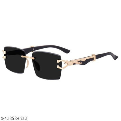 Black Rimless Sunglasses/Goggles UV Protected