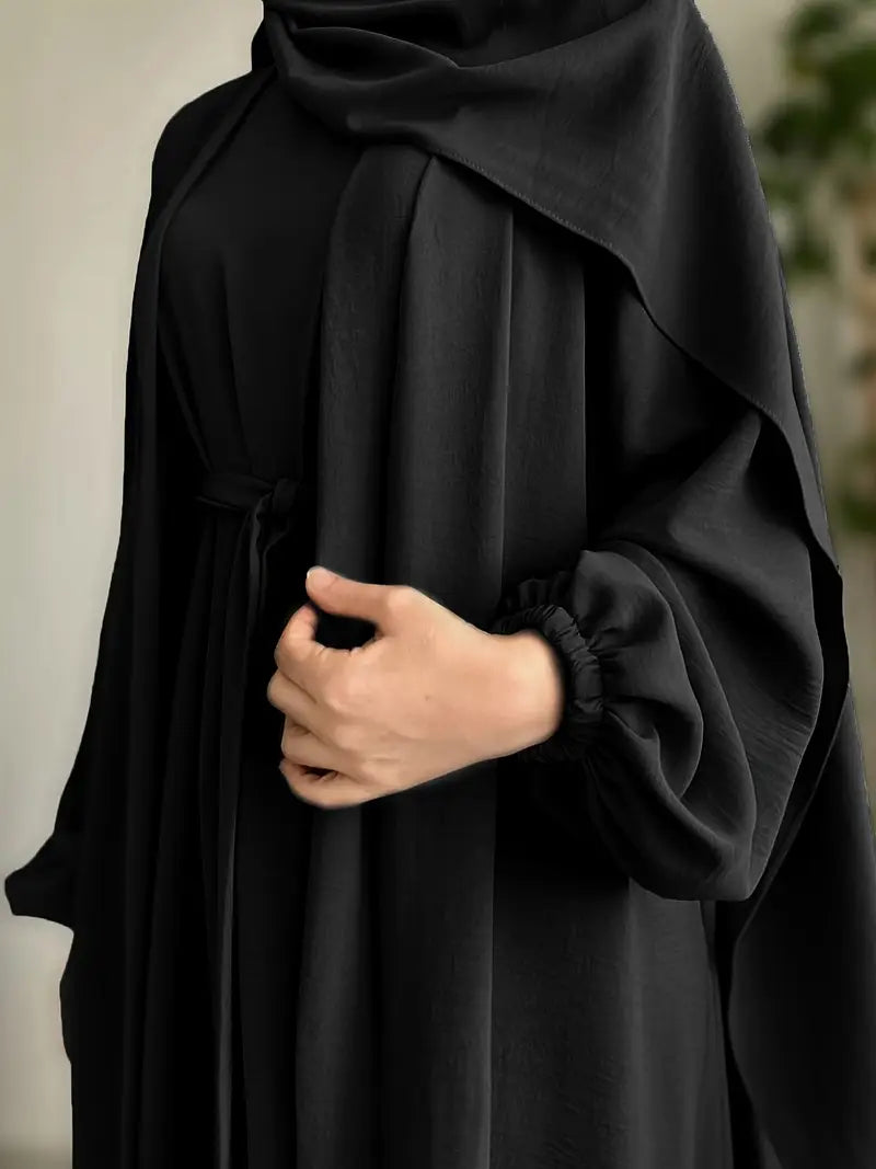 Women'S Middle East Muslim Turkey Dubai Solid Color Casual Dress | Delivery: 7 to 10 business days | Limited stocks available | Hurry before Sold Out