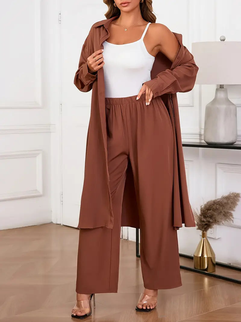 Plus Size Women's Casual Top and Pants Set | Delivery: 7 to 10 business days | Limited stocks available