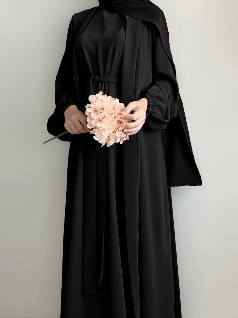 Women'S Middle East Muslim Turkey Dubai Solid Color Casual Dress | Delivery: 7 to 10 business days | Limited stocks available | Hurry before Sold Out