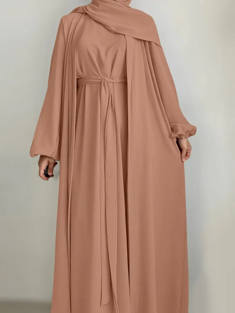 Women'S Middle East Muslim Turkey Dubai Solid Color Casual Dress | Delivery: 7 to 10 business days | Limited stocks available | Hurry before Sold Out
