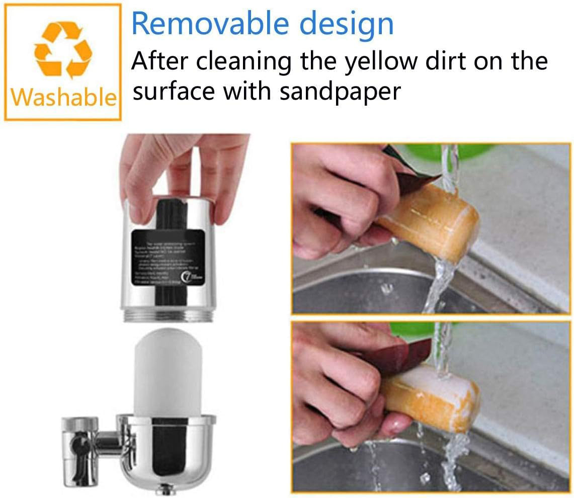 Water Filter Stainless-Steel Reduce Chlorine High Water Flow Faucet  | Delivery: 2 to 3 business days | Limited stocks available | Hurry before Sold Out