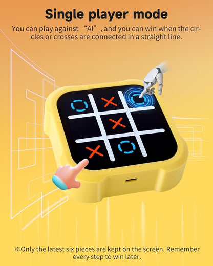 Tic Tac Toe Toy Board Games Tic Tac 4-in-1 Puzzle Game Console