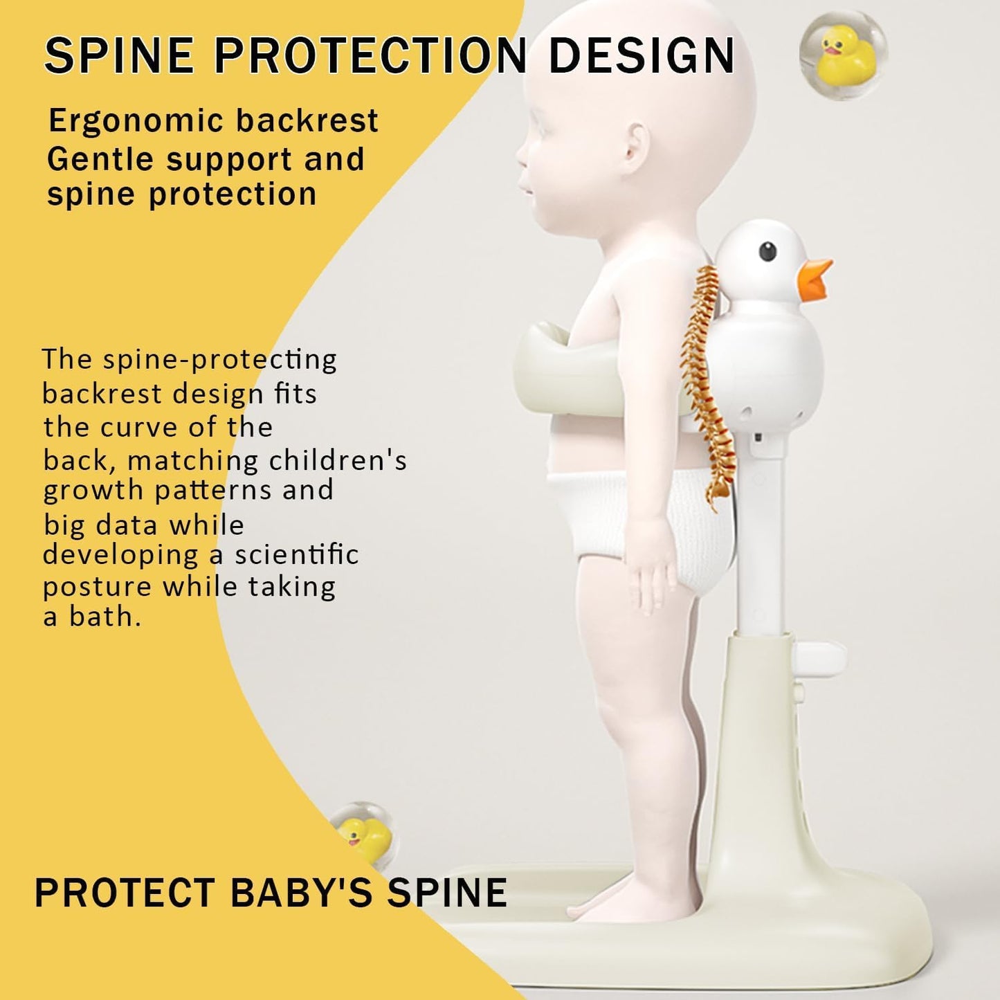 Baby Shower Stand Support,Adjustable Baby Shower Stand with Anti-Slip Base
