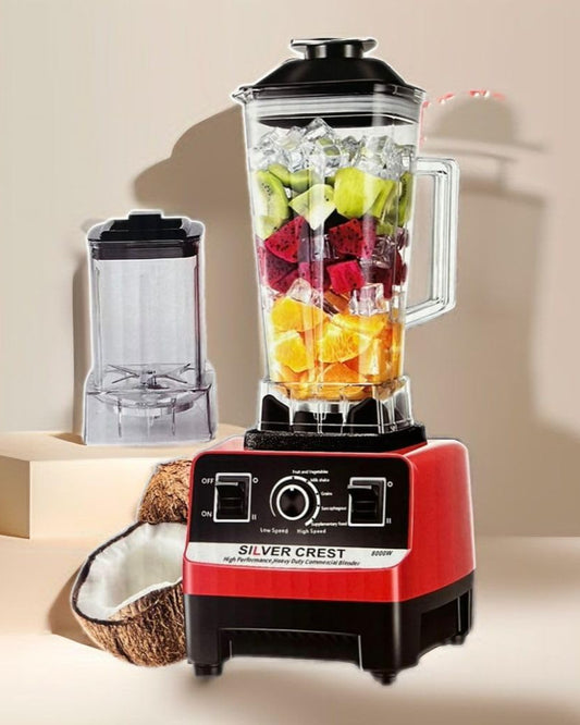 Commercial Heavy-Duty Blender, 8000 Watts, 2 Jars-KYAMSTORE