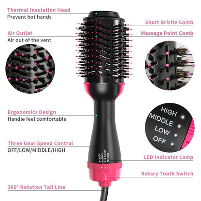 Hot Air Brush 3 In 1 One Step Hair Dryer and Styler Volumizer For Straightening