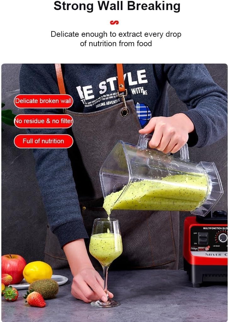 Commercial Heavy-Duty Blender, 8000 Watts, 2 Jars-KYAMSTORE