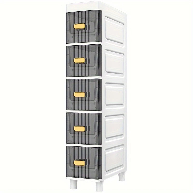 Vintage Style Slim Multi-Layer Storage Cabinet with Drawers | Delivery: 7 to 10 business days | Limited stocks available