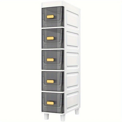 Vintage Style Slim Multi-Layer Storage Cabinet with Drawers | Delivery: 7 to 10 business days | Limited stocks available