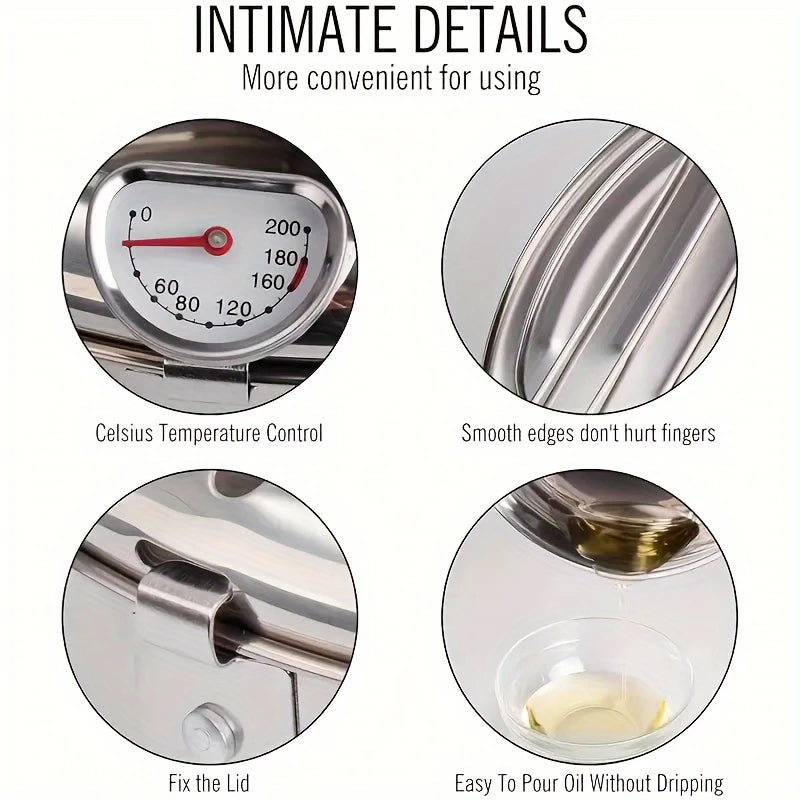 Stainless Steel Deep Fryer Pot | Delivery: 7 to 10 business days | Limited stocks available