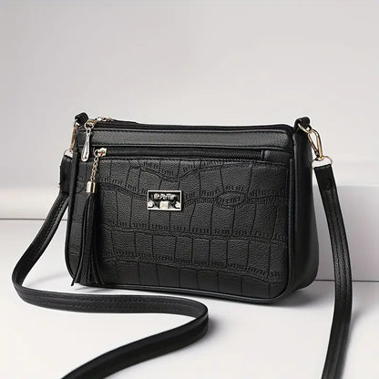 Women's Fashion Crocodile Pattern Faux Leather Shoulder Bag | Delivery: 7 to 10 business days | Limited stocks available | Hurry before Sold Out