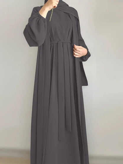 Women'S Middle East Muslim Turkey Dubai Solid Color Casual Dress | Delivery: 7 to 10 business days | Limited stocks available | Hurry before Sold Out