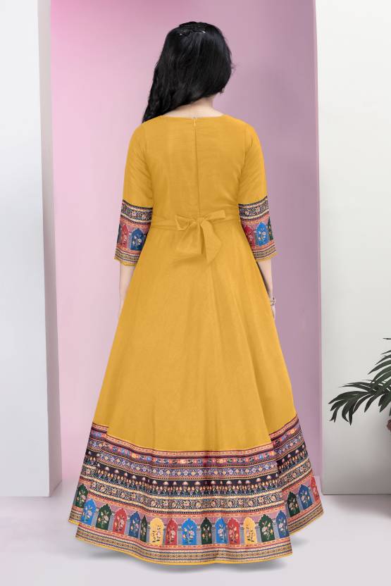 Girls Maxi / Full Length Festive / Wedding Dress for Kids-KYAMSTORE