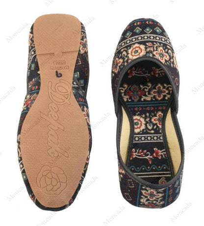 Stylish & New Design Textile Printed Juti & Mojari | Light Weight & Comfortable Bellies For Women-KYAMSTORE