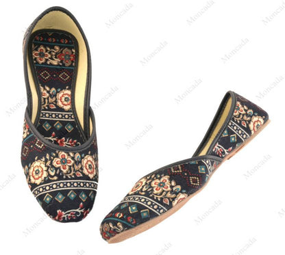 Stylish & New Design Textile Printed Juti & Mojari | Light Weight & Comfortable Bellies For Women-KYAMSTORE