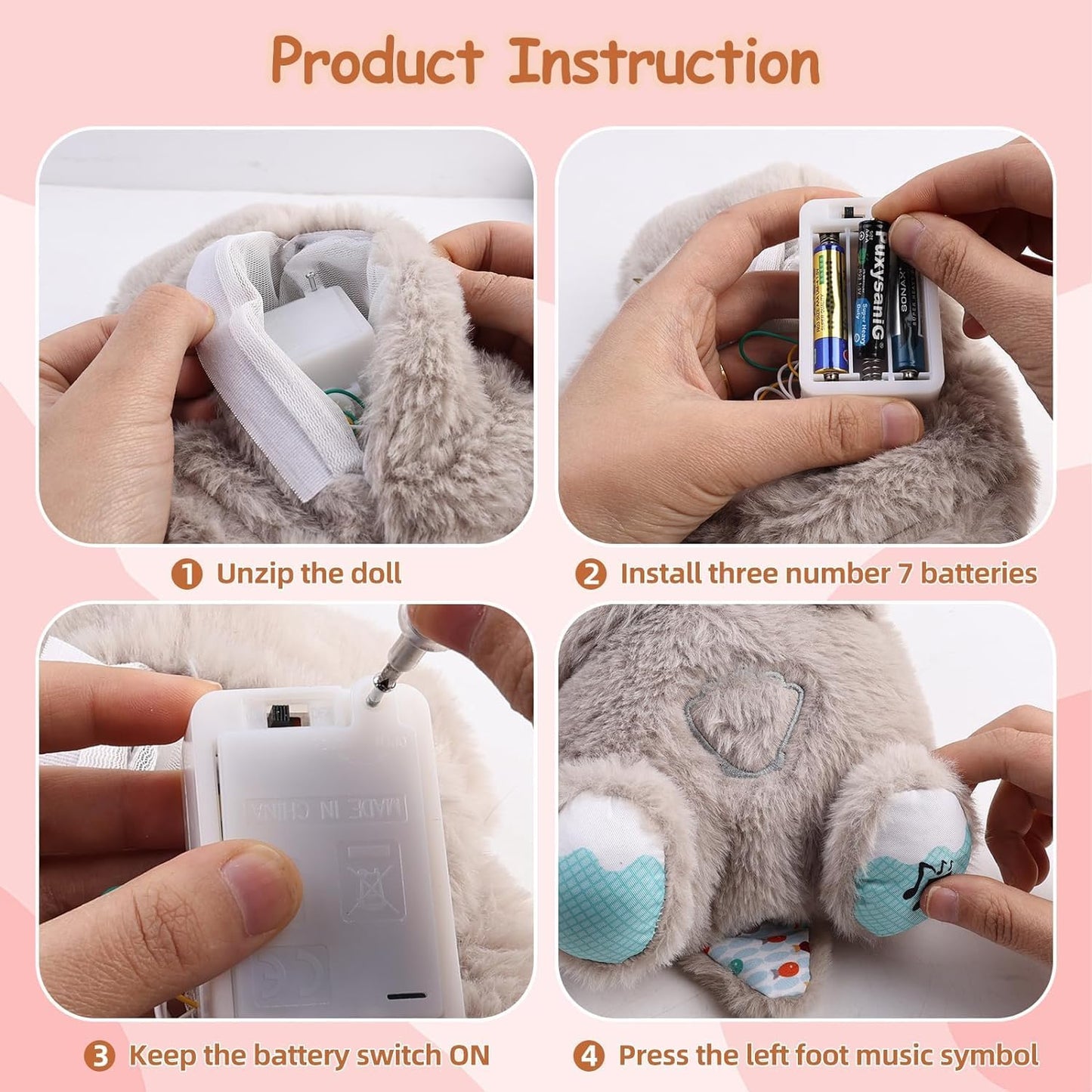 Breathing Otter Plush Baby Toy with Light Music (Free Delivery)