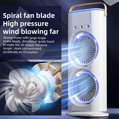 Double head tower fan with control humidifier | Delivery: 2 to 3 business days | Limited stocks available